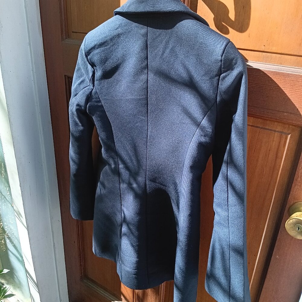 ZARA WOMAN Wool Double Breasted Thigh Length Peacoat XS - Picture 5 of 16